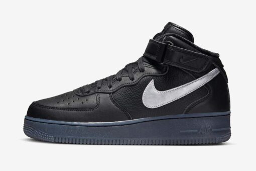 Nike Air Force 1 Mid Prm Black Metallic Silver DX3061-001