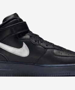 Nike Air Force 1 Mid Prm Black Metallic Silver DX3061-001