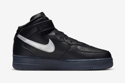 Nike Air Force 1 Mid Prm Black Metallic Silver DX3061-001