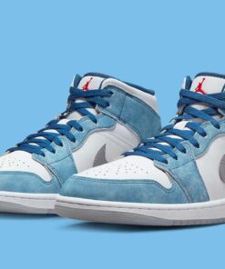 Jordan 1 Mid French Blue Fire Red DN3706-401