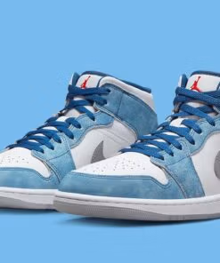 Jordan 1 Mid French Blue Fire Red DN3706-401