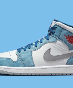 Jordan 1 Mid French Blue Fire Red DN3706-401