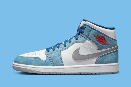 Jordan 1 Mid French Blue Fire Red DN3706-401