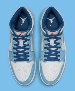 Jordan 1 Mid French Blue Fire Red DN3706-401