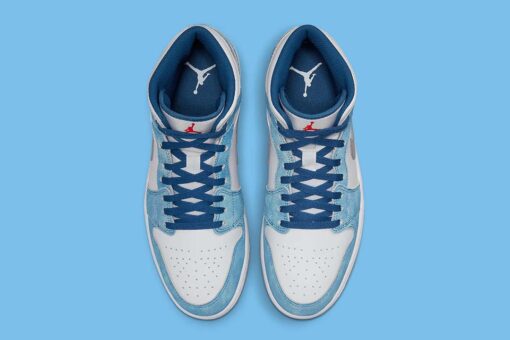 Jordan 1 Mid French Blue Fire Red DN3706-401