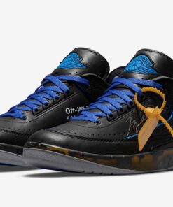 Jordan 2 Retro Low SP Off-White Black and Varsity Royal - DJ4375-004