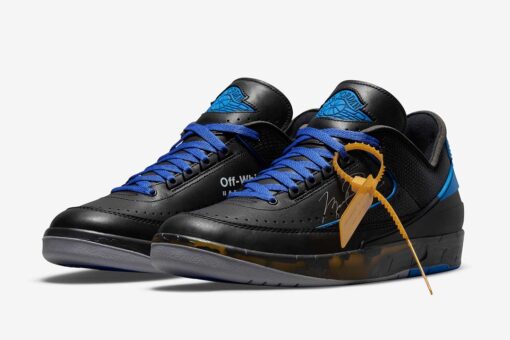 Jordan 2 Retro Low SP Off-White Black and Varsity Royal - DJ4375-004