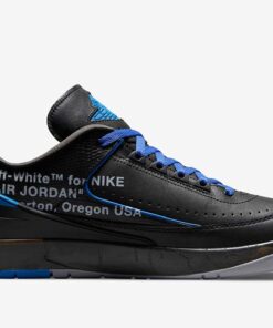Jordan 2 Retro Low SP Off-White Black and Varsity Royal - DJ4375-004