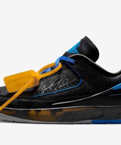 Jordan 2 Retro Low SP Off-White Black and Varsity Royal - DJ4375-004