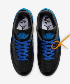 Jordan 2 Retro Low SP Off-White Black and Varsity Royal - DJ4375-004