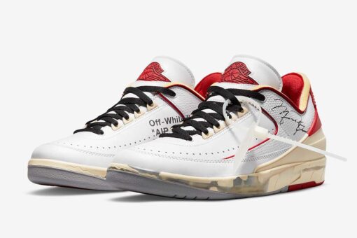 DJ4375-106 - Jordan 2 Retro Low SP Off-White White Red