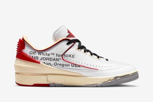 DJ4375-106 - Jordan 2 Retro Low SP Off-White White Red