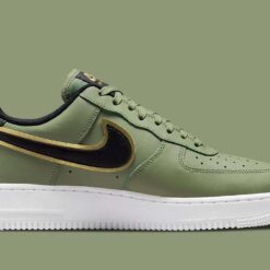 Air Force 1 Low 07 LV8 Double Swoosh Olive Gold Black DA8481-300