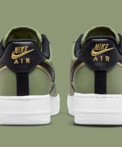 Air Force 1 Low 07 LV8 Double Swoosh Olive Gold Black DA8481-300