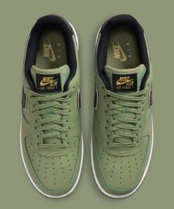 Air Force 1 Low 07 LV8 Double Swoosh Olive Gold Black DA8481-300
