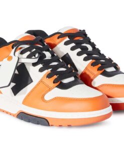 Off-White Out Of Office Calf Leather Black White Orange 20972860