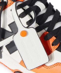 Off-White Out Of Office Calf Leather Black White Orange 20972860