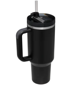 Black Stanley 40 Oz. Quencher H2.0 FlowState Stainless Steel Vacuum Insulated Tumbler