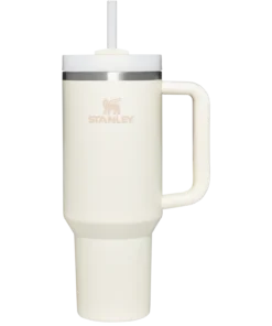 Cream Stanley 40 Oz. Quencher H2.0 FlowState Stainless Steel Vacuum Insulated Tumbler Front