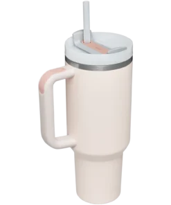 Rose Quartz Stanley 40 Oz. Quencher H2.0 FlowState Stainless Steel Vacuum Insulated Tumbler