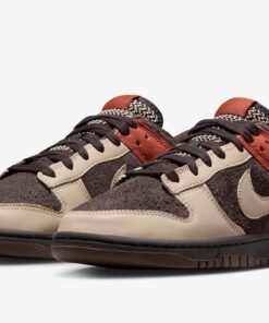 Nike Dunk Low Velvet Brown and Rugged Orange FV0395-200