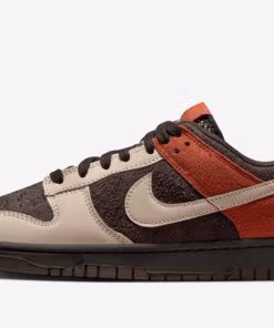 Nike Dunk Low Velvet Brown and Rugged Orange FV0395-200