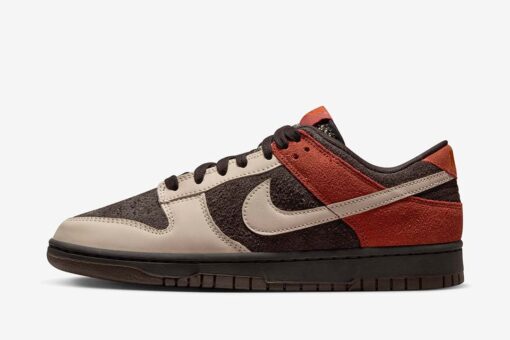 Nike Dunk Low Velvet Brown and Rugged Orange FV0395-200