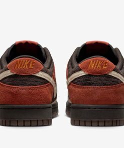 Nike Dunk Low Velvet Brown and Rugged Orange FV0395-200