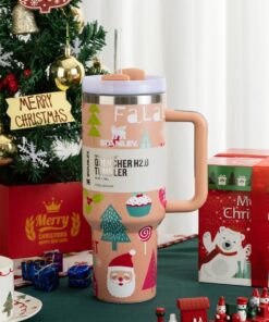 Eunry Christmas Stanley 40 Oz. Quencher H2.0 FlowState Stainless Steel Vacuum Insulated Tumbler
