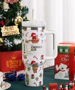 Snowy Christmas Stanley 40 Oz. Quencher H2.0 FlowState Stainless Steel Vacuum Insulated Tumbler