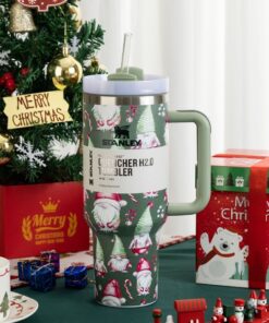 Como Green Christmas Stanley 40 Oz. Quencher H2.0 FlowState Stainless Steel Vacuum Insulated Tumbler