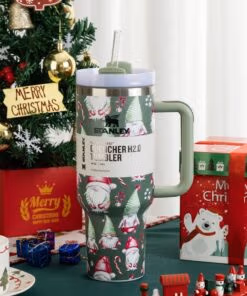 Como Green Christmas Stanley 40 Oz. Quencher H2.0 FlowState Stainless Steel Vacuum Insulated Tumbler