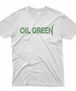 AJ4 Seafoam - Oil Green T-Shirt - White