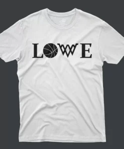 J1 Black and White T-Shirt - LOVE - White