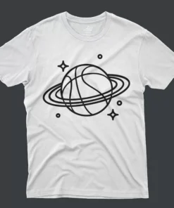 J1 Black and White T-Shirt - Basketball Planet - White
