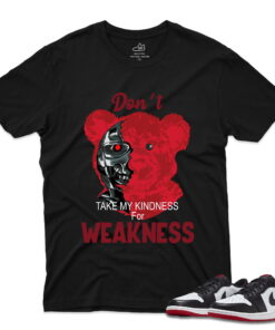 J1 Retro Low OG Black Toe - AngryBear T-Shirt - Black