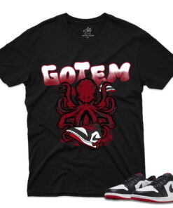 J1 Retro Low OG Black Toe - GotEm T-Shirt - Black