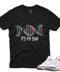 J3 Retro White Cement Reimagined - T-Shirt My-DNA Black