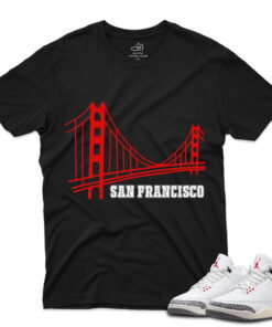J3 Retro White Cement Reimagined - T-Shirt San Black