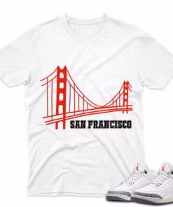 J3 Retro White Cement Reimagined - T-Shirt San White