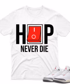 J3 Retro White Cement Reimagined - T-Shirt HipHop White
