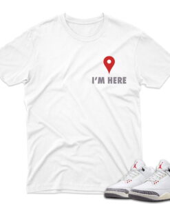 J3 Retro White Cement Reimagined - T-Shirt Here White