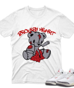J3 Retro White Cement Reimagined - T-Shirt Broken White