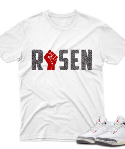 J3 Retro White Cement Reimagined - T-Shirt Risen White