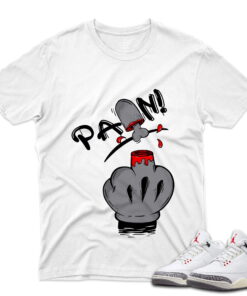 J3 Retro White Cement Reimagined - T-Shirt Pain White