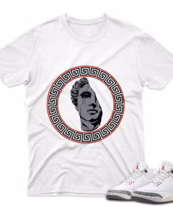 J3 Retro White Cement Reimagined - T-Shirt VerBroken White