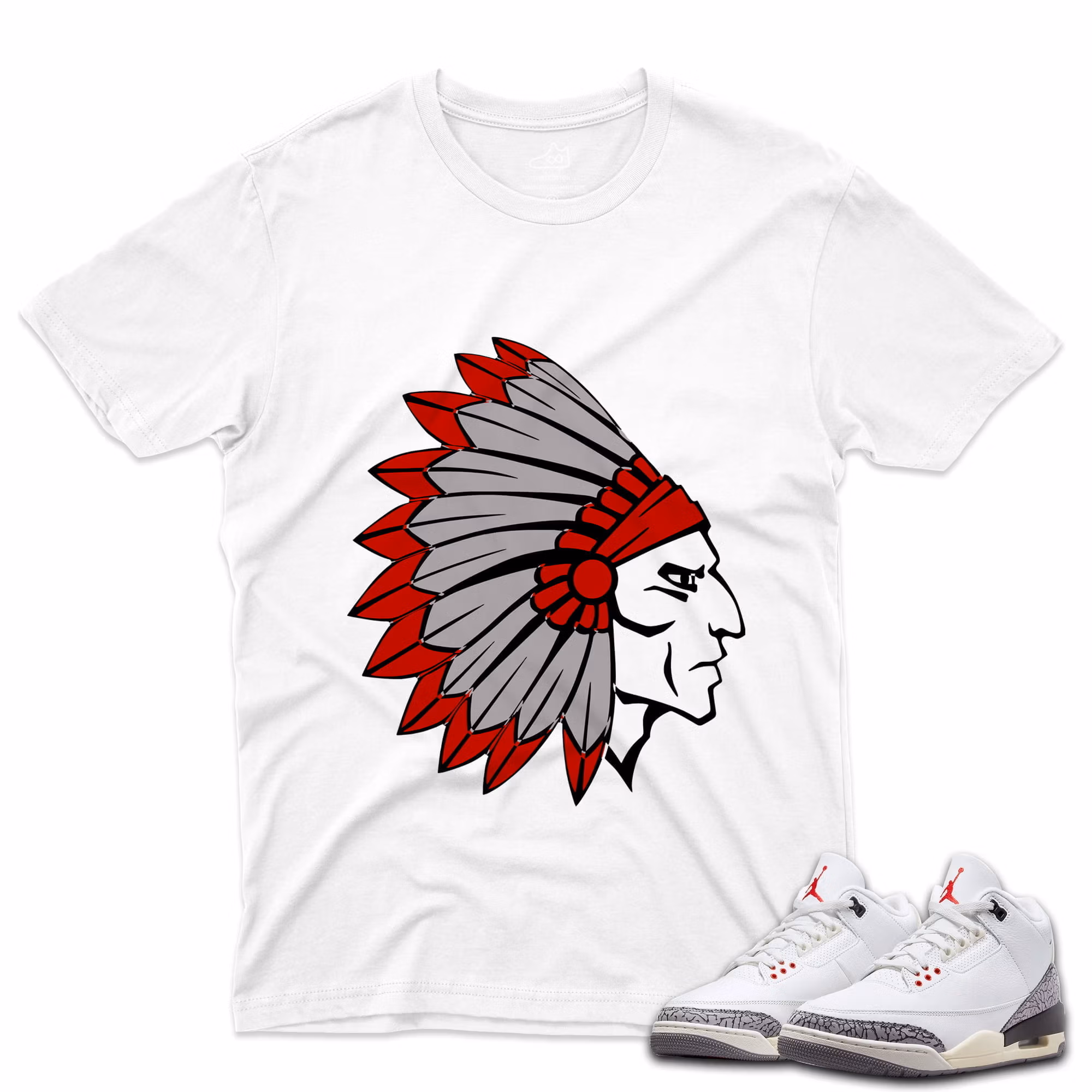 J3 Retro White Cement Reimagined - T-Shirt Native White