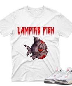 J3 Retro White Cement Reimagined - T-Shirt Vampire-Fish White