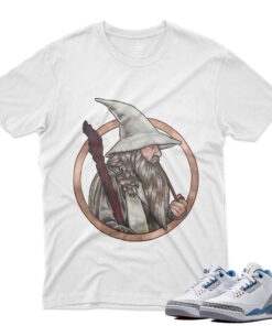 J3 Retro Wizards - Gandalf T-Shirt - White