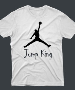 J4 Black Cat 2020 T-Shirt Jump King - White
